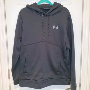 🔵 Men’s Medium Black Under Armour Hoodie Size M